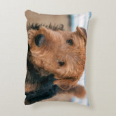 Portret van een Airedale Terrier Decoratief Kussen (Achterkant (Verticaal))