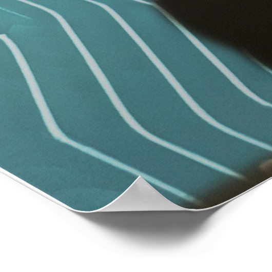 Portret van een Android in een digitaal universum Poster (Hoek)