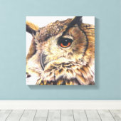 Portret van een arenduil canvas met fijne kunst (Insitu (Houten vloer))