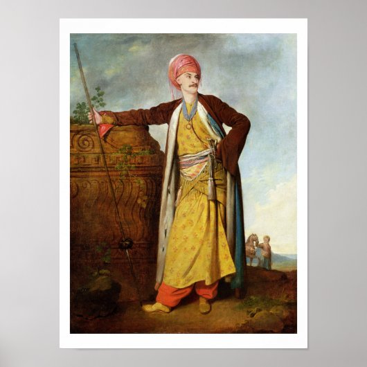 Portret van een Armeniër, 1771 (olie op doek) Poster (Voorkant)