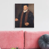 Portret van een arts canvas afdruk (Insitu (Woonkamer))