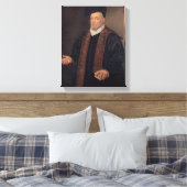 Portret van een arts canvas afdruk (Insitu (Slaapkamer))