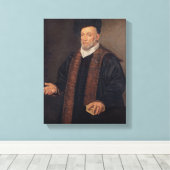 Portret van een arts canvas afdruk (Insitu (Houten vloer))
