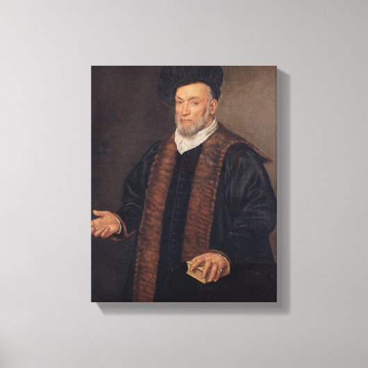 Portret van een arts canvas afdruk (Voorkant)