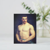 Portret van een atleet briefkaart (Staand voorkant)