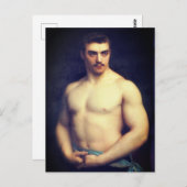 Portret van een atleet briefkaart (Voorkant / Achterkant)