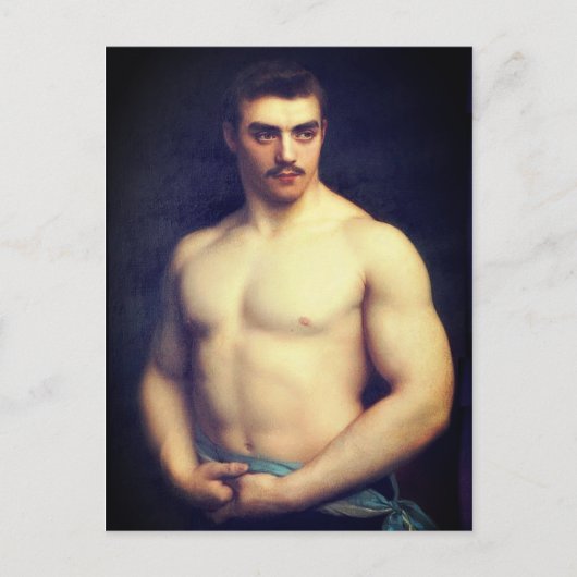 Portret van een atleet briefkaart (Voorkant)