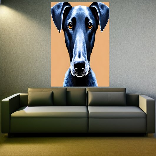 Portret van een Azawakh | AI Art Poster