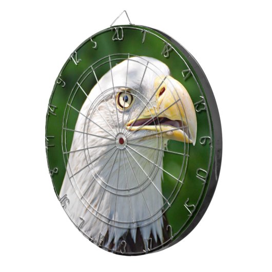 Portret van een Bald Eagle Dartbord (Voorkant Rechts)
