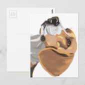 Portret van een Beagle Head Briefkaart (Voorkant / Achterkant)