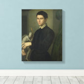 Portret van een beeldhouwer canvas afdruk (Insitu (Houten vloer))