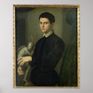 Portret van een beeldhouwer poster