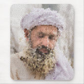 Portret van een bejaarde Afghaan Muismat (Voorkant)