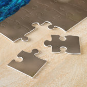 Portret van een blauwe pauw legpuzzel (Zijkant)