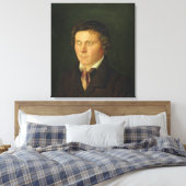 Portret van een Blindenjongen Canvas Afdruk (Insitu (Slaapkamer))