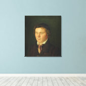 Portret van een Blindenjongen Canvas Afdruk (Insitu (Houten vloer))