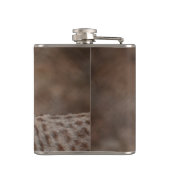 Portret van een Bobcat Heupfles (Achterkant)