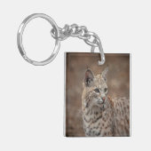 Portret van een Bobcat Sleutelhanger (Voorkant Links)