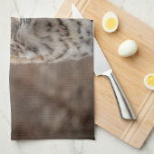 Portret van een Bobcat Theedoek (Quarter Fold)