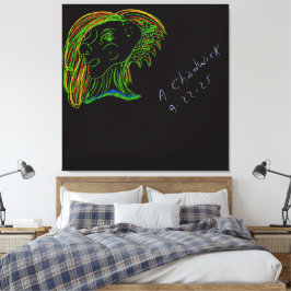 Portret van een Bosnimf Canvas Afdruk