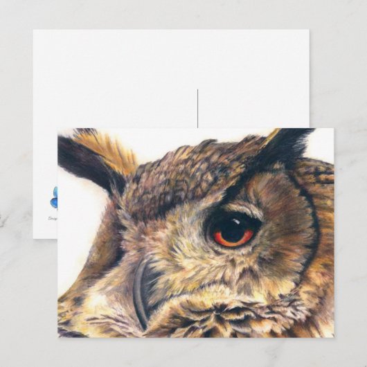 Portret van een briefkaart van de adelaar (Voorkant / Achterkant)