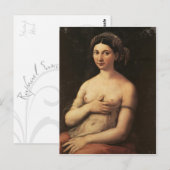 Portret van een briefkaart voor jonge vrouwen (Voorkant / Achterkant)