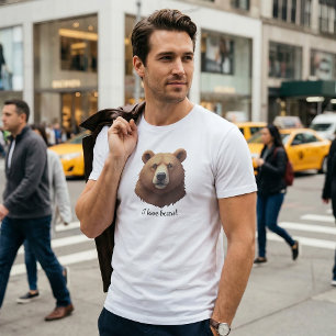 Portret van een bruin Beren T-shirt
