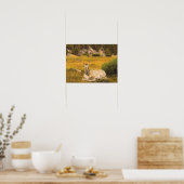 Portret van een buckskin veulen poster (Keuken)