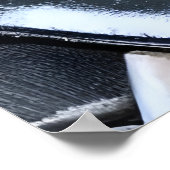 Portret van een buitenaardse met grote zwarte ogen poster (Hoek)