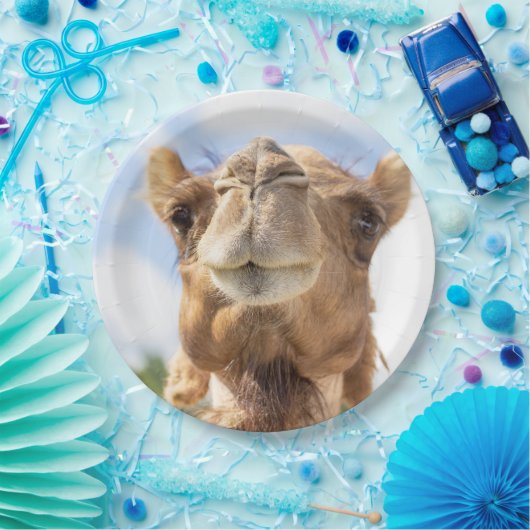 Portret van een Camel Papieren Bordje (Feest)