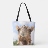 Portret van een Camel Tote Bag (Achterkant)