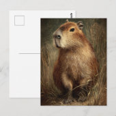 Portret van een Capybara Briefkaart (Voorkant / Achterkant)
