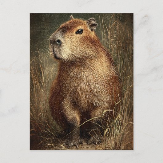 Portret van een Capybara Briefkaart (Voorkant)