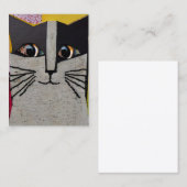 Portret van een Cat Collage Art Visitekaartje (Voorkant / Achterkant)