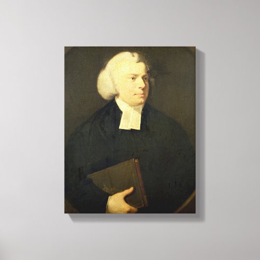 Portret van een Clergyman Canvas Afdruk (Voorkant)