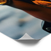 Portret van een coole oranje alien | AI Art Poster (Hoek)