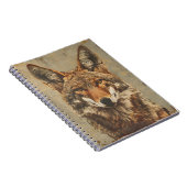portret van een coyote notitieboek (Rechterzijde)