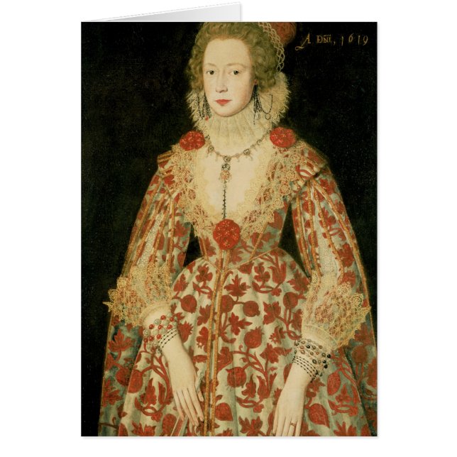 Portret van een dame, 1619 (Voorkant)