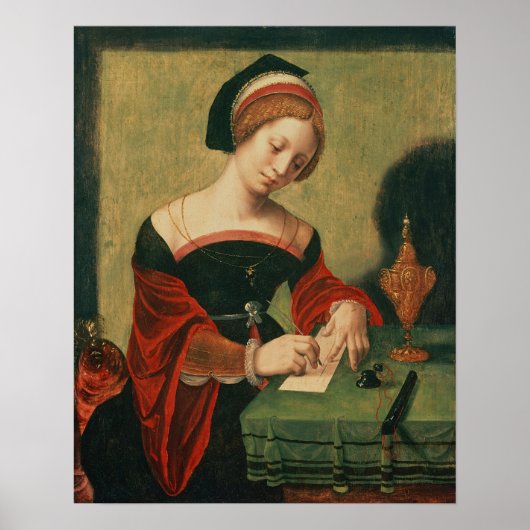 Portret van een dame als de Magdalen Poster (Voorkant)
