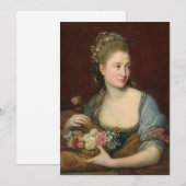 Portret van een dame als Flora | Pompeo Batoni (Voorkant / Achterkant)