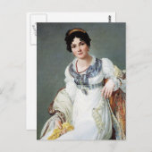 Portret van een dame briefkaart (Voorkant / Achterkant)