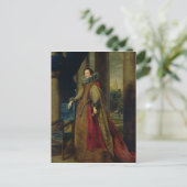 Portret van een dame briefkaart (Staand voorkant)