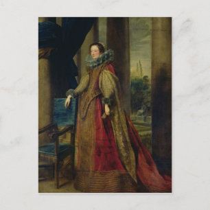 Portret van een dame briefkaart