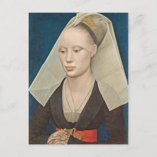 Portret van een dame, c.1460 (olie op het paneel) briefkaart