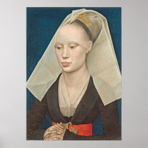 Portret van een Dame, c.1460 (olie op paneel) Poster