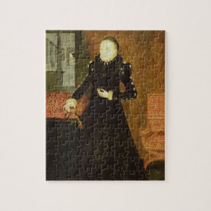 Portret van een dame, die vermoedelijk Katherine i Legpuzzel