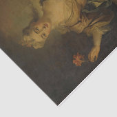 Portret van een dame door Nicolas de Largilliere Tissuepapier (Detail)