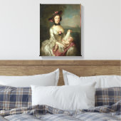 Portret van een dame, Elizabeth, vrouw van Canvas Afdruk (Insitu (Slaapkamer))