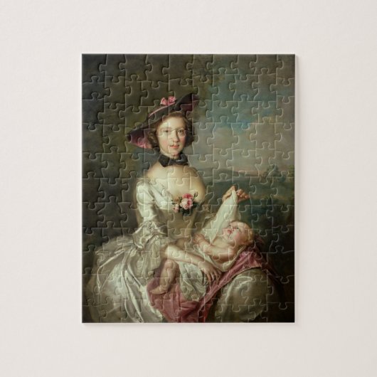 Portret van een dame, Elizabeth, vrouw van Legpuzzel (Verticaal)