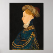Portret van een dame, Franco-Flemish Fine Art Post